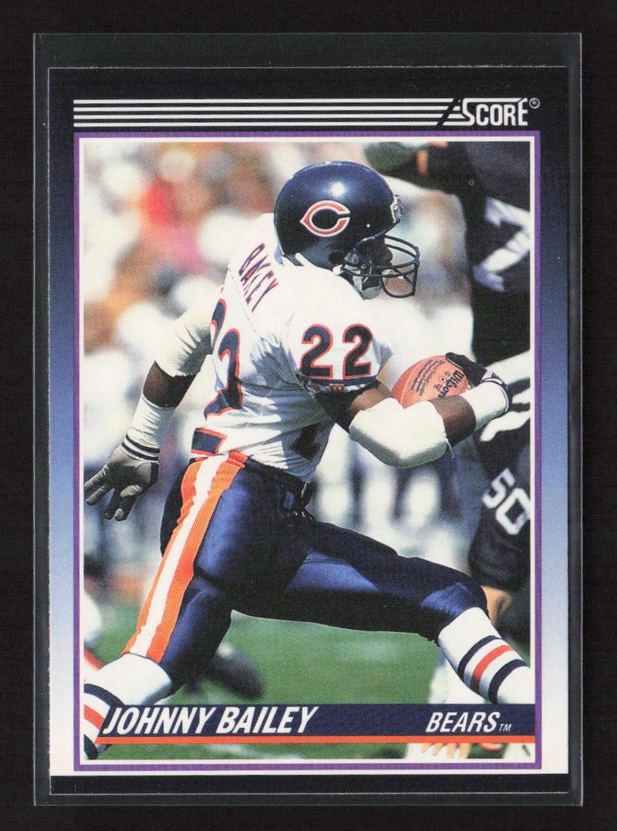 Johnny Bailey 1990 Score Rookie & Traded #80T Rookie Chicago Bears