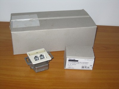 10x Dätwyler Unilan Datendose CSD 2/8-U Cat.6 RAL 1013 Netzwerkdose Bodentank