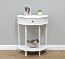 Table, 11.6 X 23.7 X 28 In, White