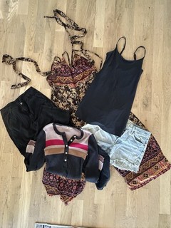 Lotto abiti Free People AGOLDE Faherty Abercrombie XS S Boho Bundle