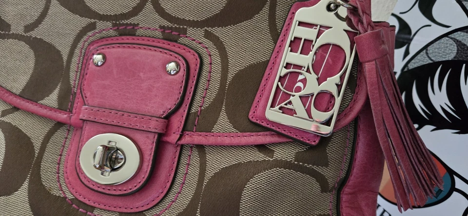 Bolso COACH Limited 70 Aniversario Willis Auténtico Rosa Tostado Usado en Excelente Condición EE. UU. Foto 2 de 4