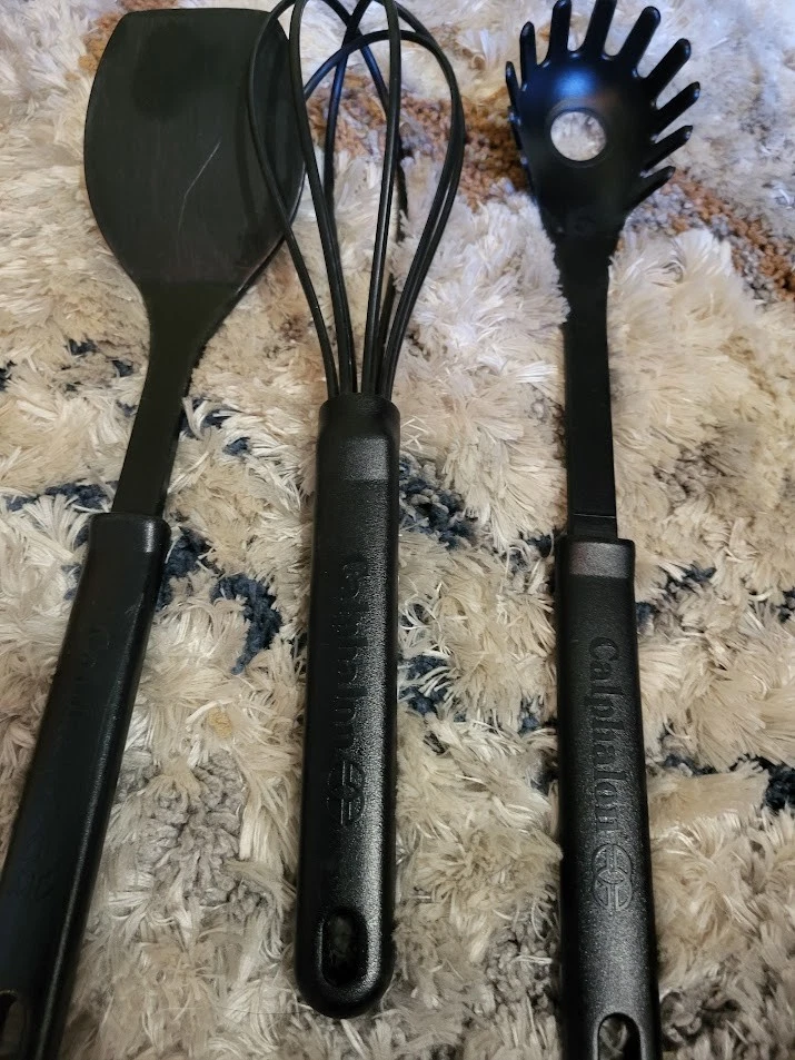 Calphalaon Utentsil Set Pasta Spoon Spatula and Wisk