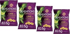Walkers Sensations Poppadoms Lime & Coriander Sharing Bag 82.5g (4 Pack)