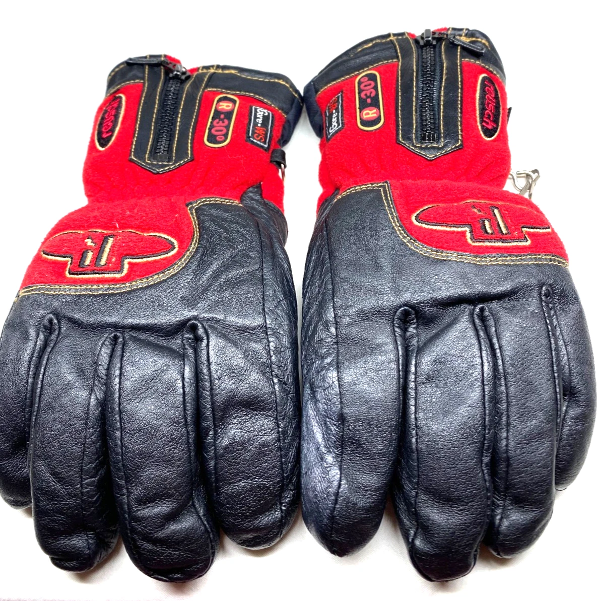 Reusch Womens M Winter Glove Warm GORE-TEX Softshell Waterproof Gloves Black Red