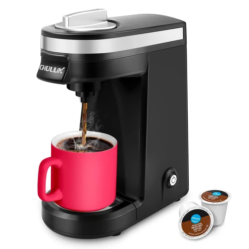 Single Serve Coffee Maker for K Capsule, One Cup Coffee Machine, Black - Picture 1 of 8
