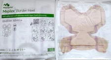 Molnlycke 282790 Mepilex Border Heel Foam Dressing 8.7” x 9.1” - LOT of 10
