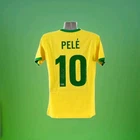 Brazil Soccer Jersey Autographed by Legendary Footballer, Pele with Beckett COA