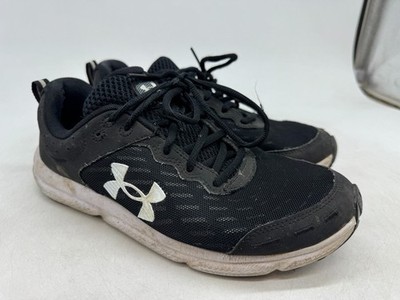 Under Armour Charged Assert 10 Athletic Sneakers Men's Black White Low Top - 9.5