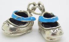 Vintage Italian Silver Baby Boy Charm Pendant Handmade 800 Silver Collectible