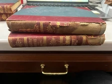 dickens works 20 21 pickwicks papers red and blue hard cover