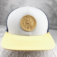 Joyride Brewing Hat Cap Mens Blue White Snapback Trucker Craft Beer Bar Pub IPA