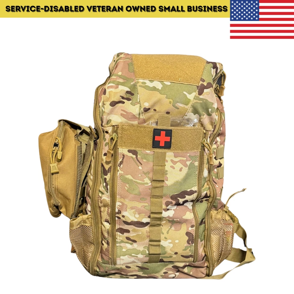 Bolsa Premium Multicam Combat Medic Aid - Stocked - Kit de trauma - Equipo sin caducar Foto 2 de 4
