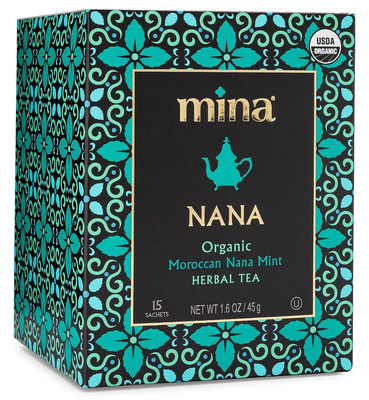 Nana Organic Moroccan Mint Herbal Tea, 15 Biodegradable Sachets - Refreshing Mor