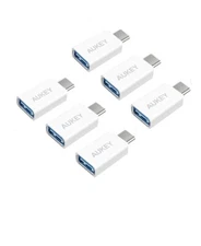 Aukey CB-A1 USB 3.0 A to C Adapter (6-Pack) CB-A1 White