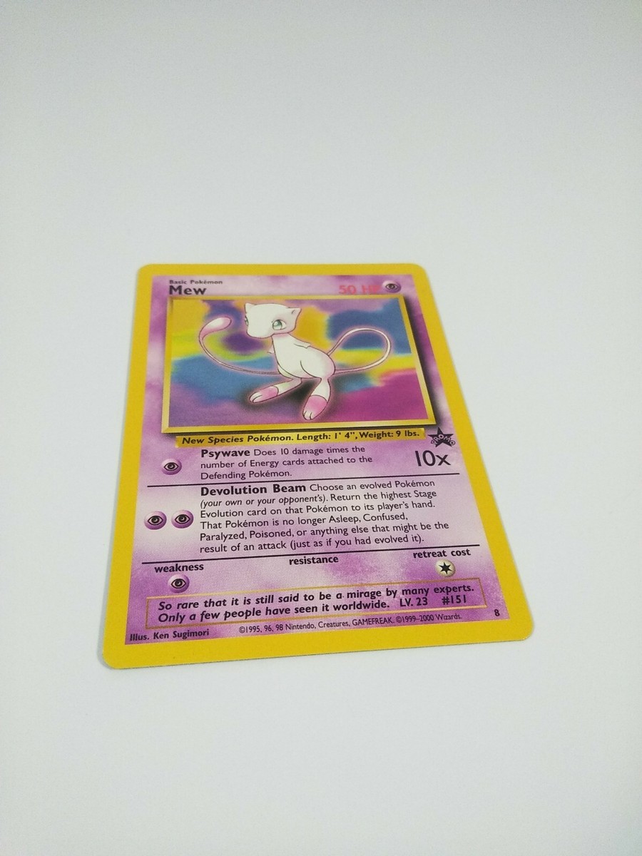 Mew 1995 Promo Pokemon card #151 Original First Edition in plastic sleeve |  eBay