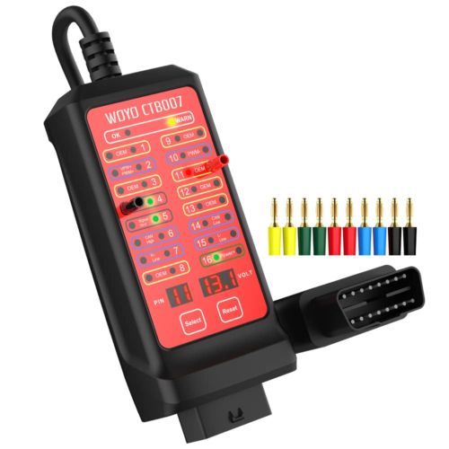 Eacam 12V/24V OBD2 Breakout Box with 27 Inch OBD 2 Extension Cable, CAN Teste... - Picture 2 of 7