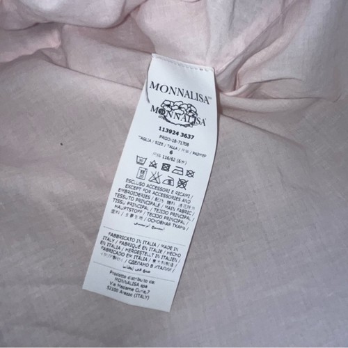 MonnaLisa Horse Pattern Dress Floral Tulle 6 Pink - Picture 7 of 9