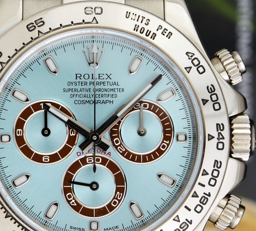 ROLEX 18kt White Gold DAYTONA Glacier Blue Index Strap 116519 SANT BLANC - Picture 10 of 10