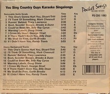 1093 COUNTRY   POCKET SONGS/ JUST TRACKS KARAOKE CDG  LOT MI