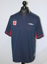 England National Team away dual football shirt World Cup 2002 Umbro Size L