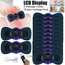 2-20Pc Pulse Tens Unit EMS Massager Back Full Body Muscle Stimulator Pain Relief