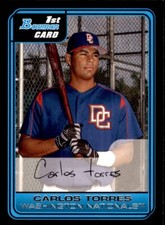 2006 Bowman Prospects #B65 Carlos Torres Washington Nationals