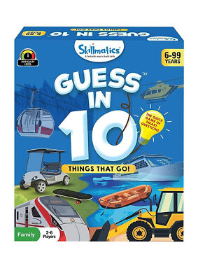 Skillmatics Card Game : Guess in 10 Things That Go! | Gifts for Ages 6 & Up |