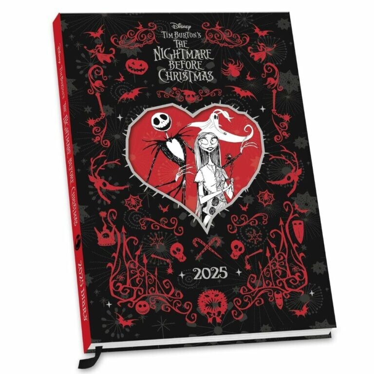 The Nightmare Before Christmas A5 Diario 2025,Compleanno,Regalo,Ufficiale