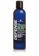 DEFENSE SOAP Shower Gel 8 Fl Oz Natural Body Wash Tea Tree Oil and Eucalyptus