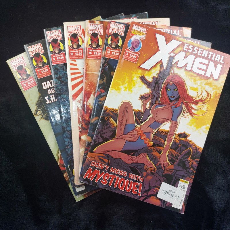 Marvel Essential X-Men Comic Book Set of 7 - Good Condition (2015-2016) Vintage.