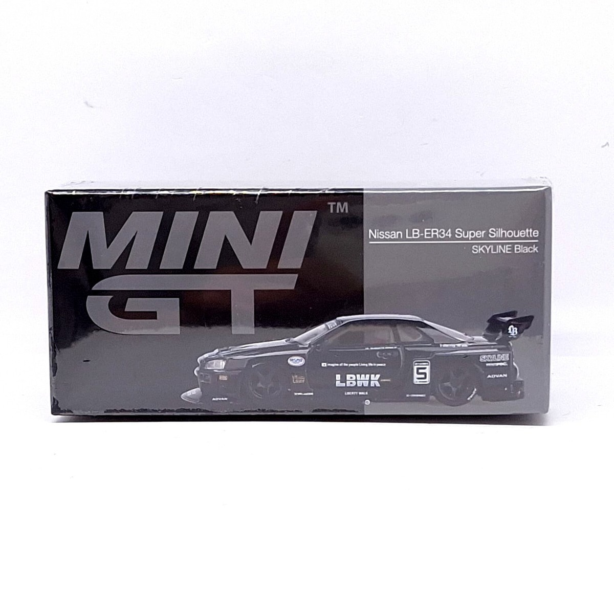 MINI GT 844 Nissan LB-ER34 Super Silhouette SKYLINE Black 1