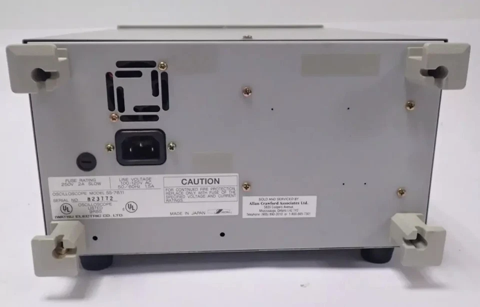 IWATSU SS-7811 OSCILLOSCOPE 100Mhz 100-120Vac 50/60Hz 1.5A - Image 4 of 4