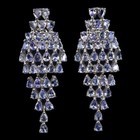 925 Sterling Silver Earrings Pear Tanzanite Natural Gemstone Jewelry