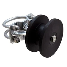 4" Round Post x 2" Square Gate Premium Nylon Cantilever Roller Gate Roller