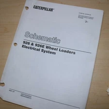 Caterpillar 926 926E Wheel Loader Electrical System Schematic manual service 4NB