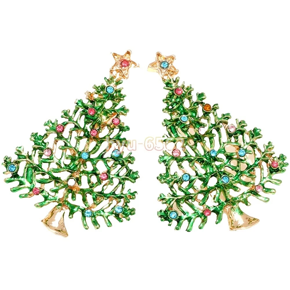 黄铜镀晶耳钉时尚耳环