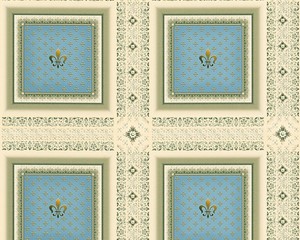 Vliestapete Streifen Heraldik Lilie Creme Weiss Metallic Ornamente Glanz 33542 4 Majsterkowanie Tapety Fye Yemen Com