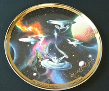 Franklin Mint Star Trek A Bold New Millennium 12 inch plate, LMTD ED. RA3731