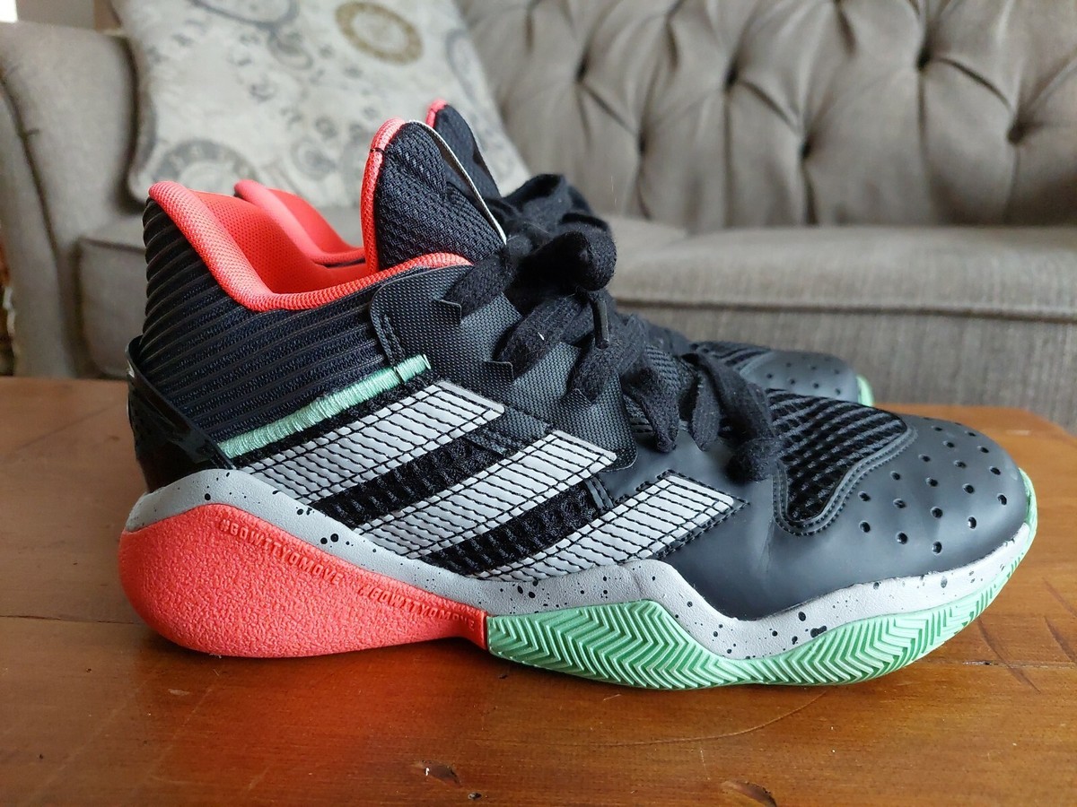 Adidas Harden Stepback Gs Black/Grey/Mint Gs Basketball  display picture 1