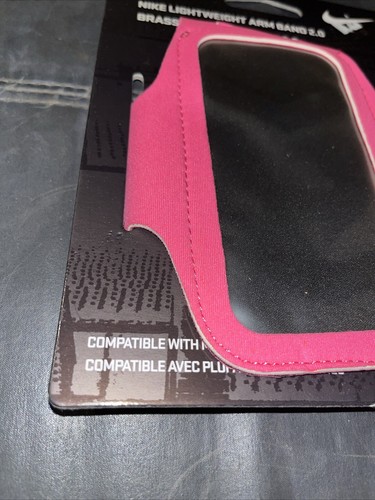 Nike Lightweight Arm Band 2.0 Holder Case Hyper Pink Fits Most Phones - 第 3/4 張圖片