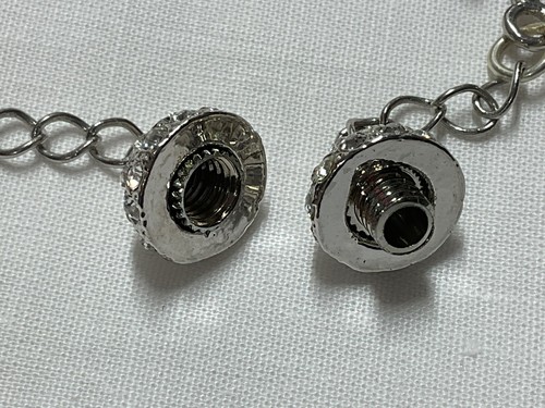 Jewellery Gorgeous Silver Tone & Baroque Pearls, Rhinestone Bracelet - Picture 6 of 7