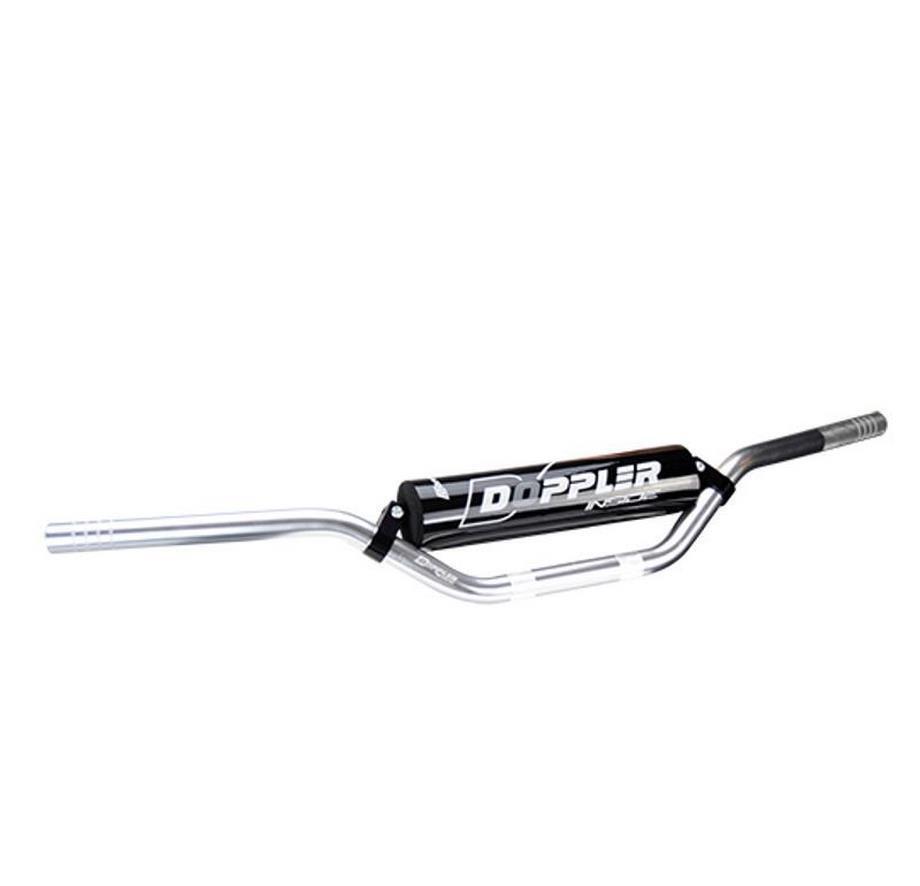 Guidon cross-bar alu argent l740mm avec mousse Doppler pour mécaboite