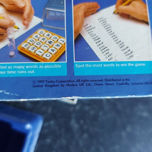 Vintage Boggle Word Game by Parker 1992 BOX ONLY - Picture 5 of 5