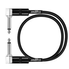 12Inch Guitar Patch Cable 30 CM Performance Guitar 12in Black Angled-Angled