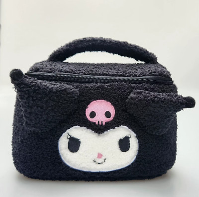 Sanrio Hello Kitty Plüsch Kosmetiktasche süß Kuromi My Melody Reißverschluss groß Damen T