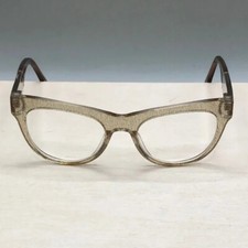 L.A.M.B Lamb Glasses Frames ONLY LA067 Clear Glitter Gold Cat Eye 51-19-140