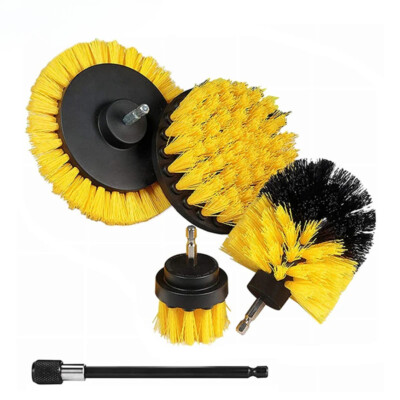 5or3pcs Drill-Brush Cleaner Brushes with Extension Rod for Car & House Cleaning