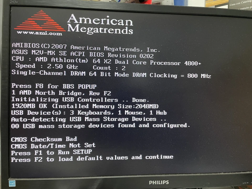 Scheda Madre Asus M2V-MX SE + CPU AMD Socket AM2 e Ram 2GB DDR2 - Immagine 2 di 4