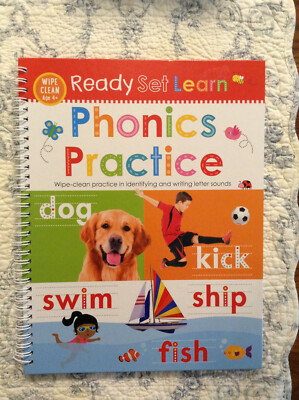 Ready-Set-Learn: Phonics Practice, Wipe Clean Ring Binding (2019, Make Believe)