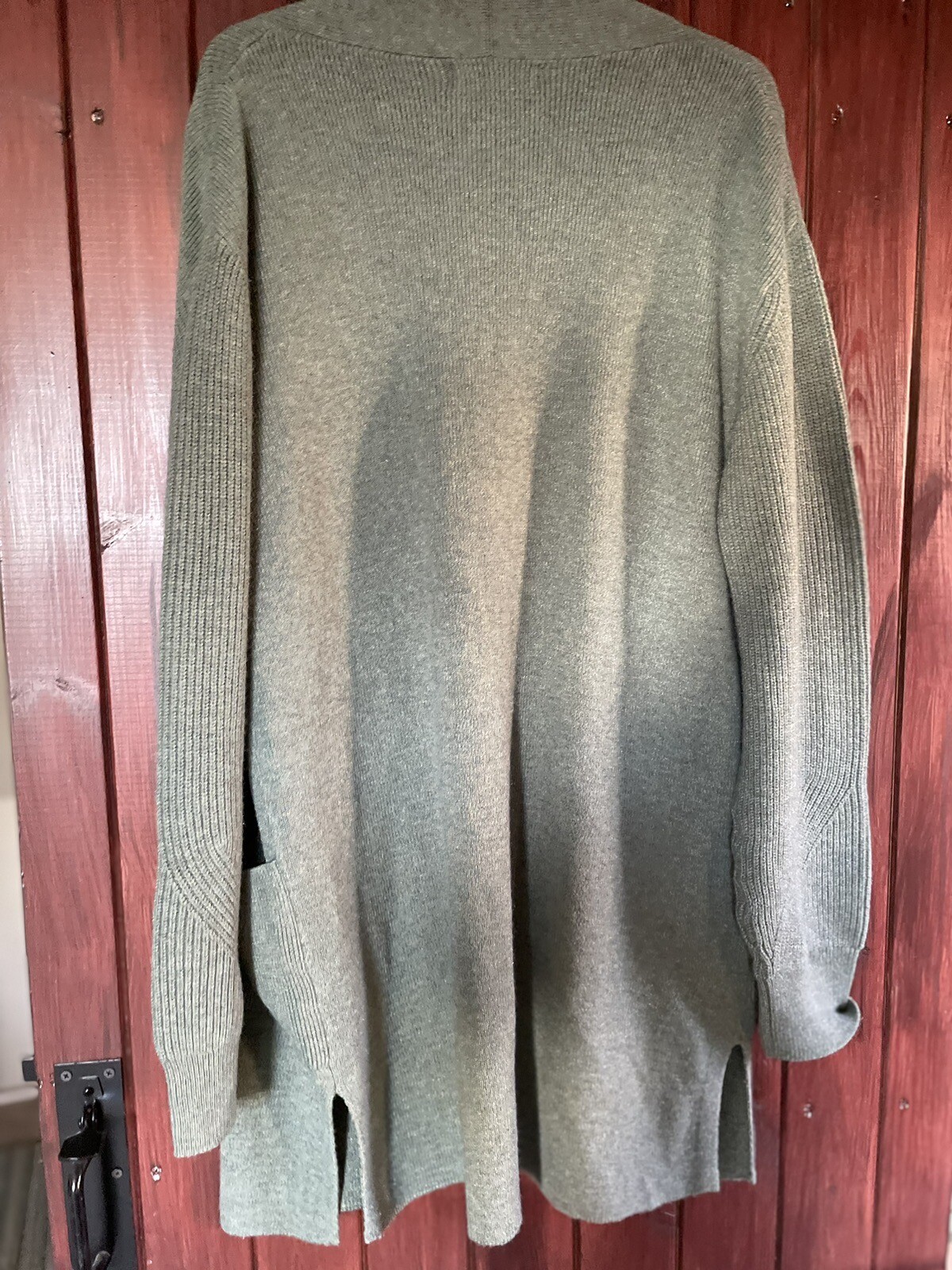 BNWT M&S Sage Green Ladies Longline Cardigan Size 12 eBay